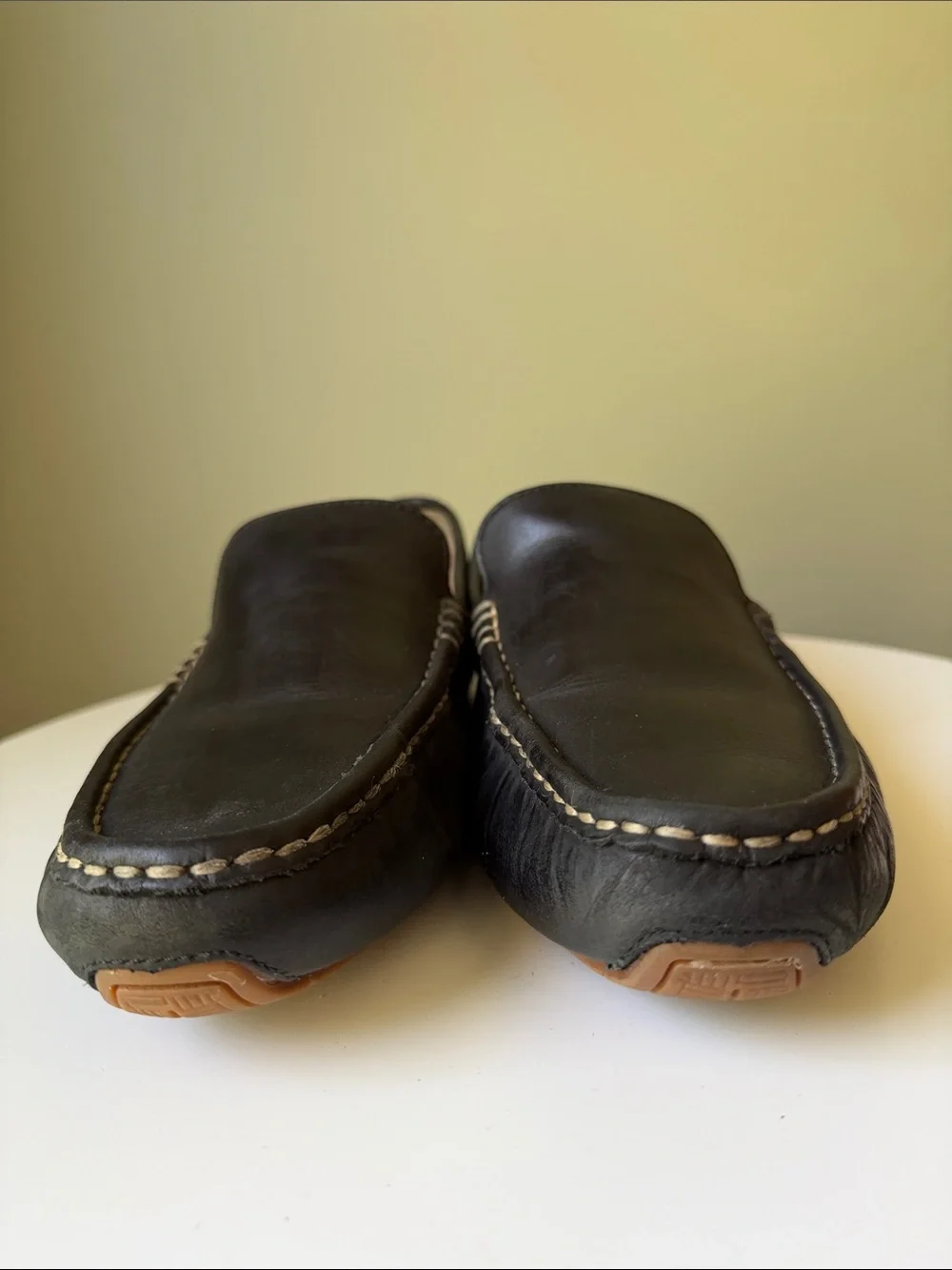 Cole Haan Men’s Leather Driving Moccasins Loafers Black Size 10.5